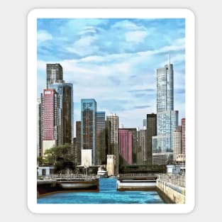 Chicago IL - Chicago Harbor Lock Sticker